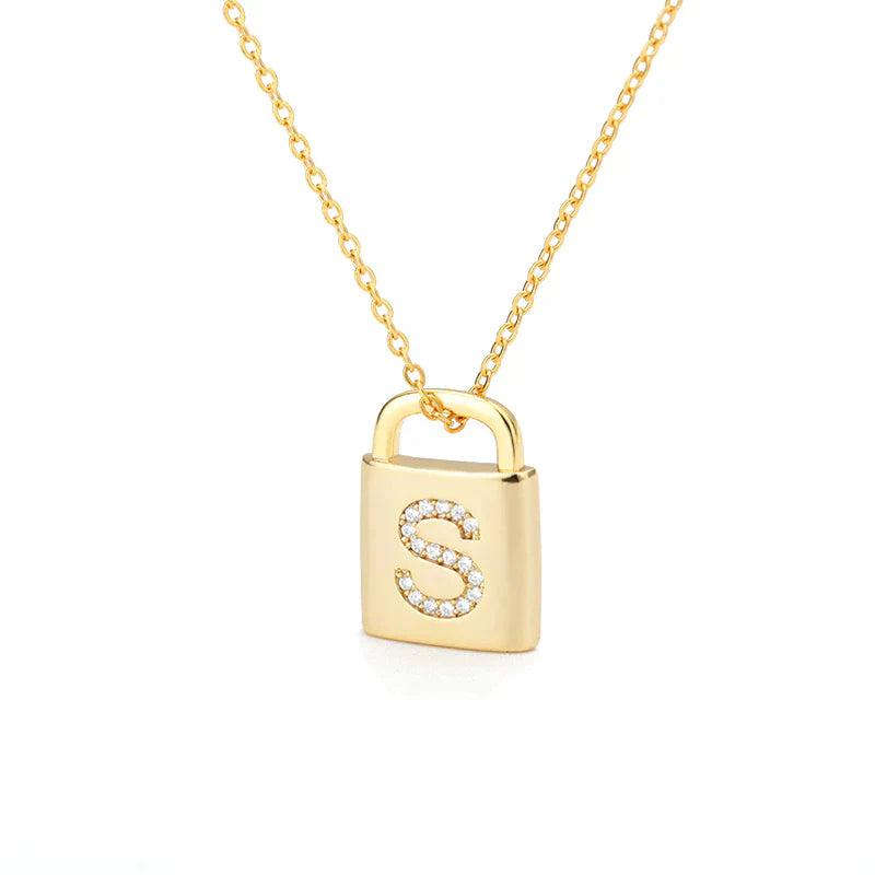 Collier Cadenas d'Initiale Dorée