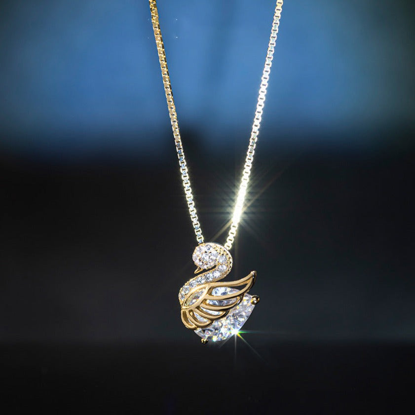 Collier Cygne de Cristal