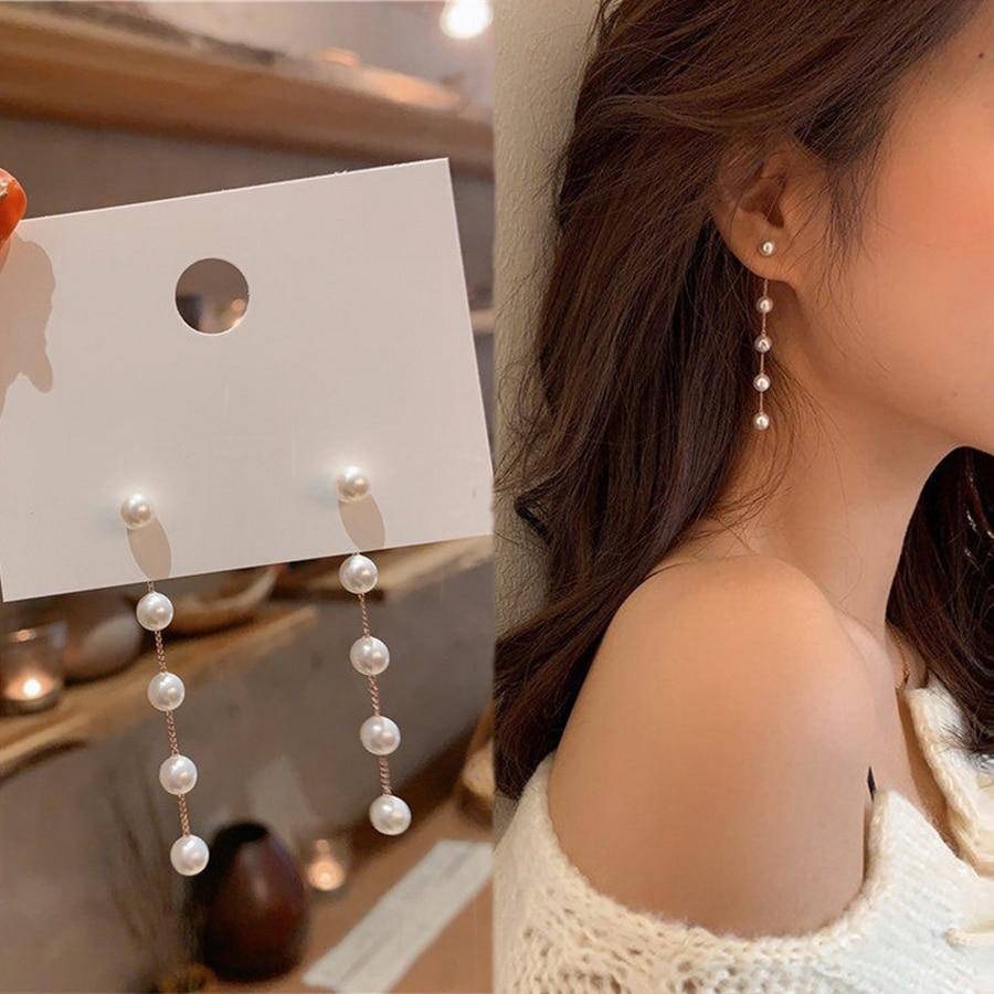 Boucles d'oreilles perles Jade