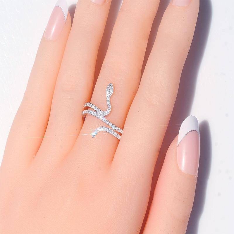 Bague serpent Gorgone