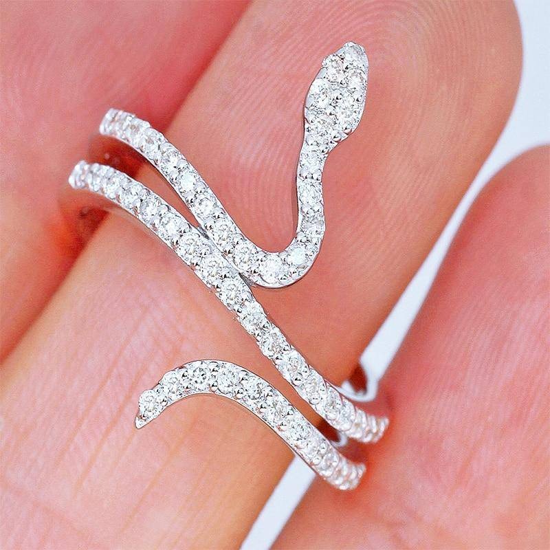 Bague serpent Gorgone