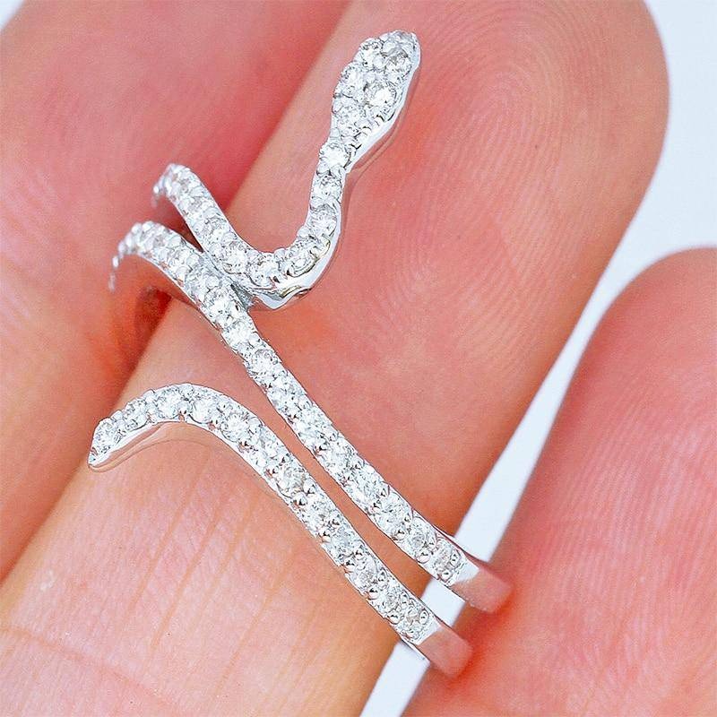 Bague serpent Gorgone