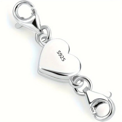 Broche magnétique cœur argent 925