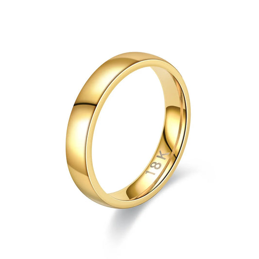 Bague classique de couple en or