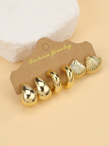 Ensemble de boucles d'oreilles brise marine