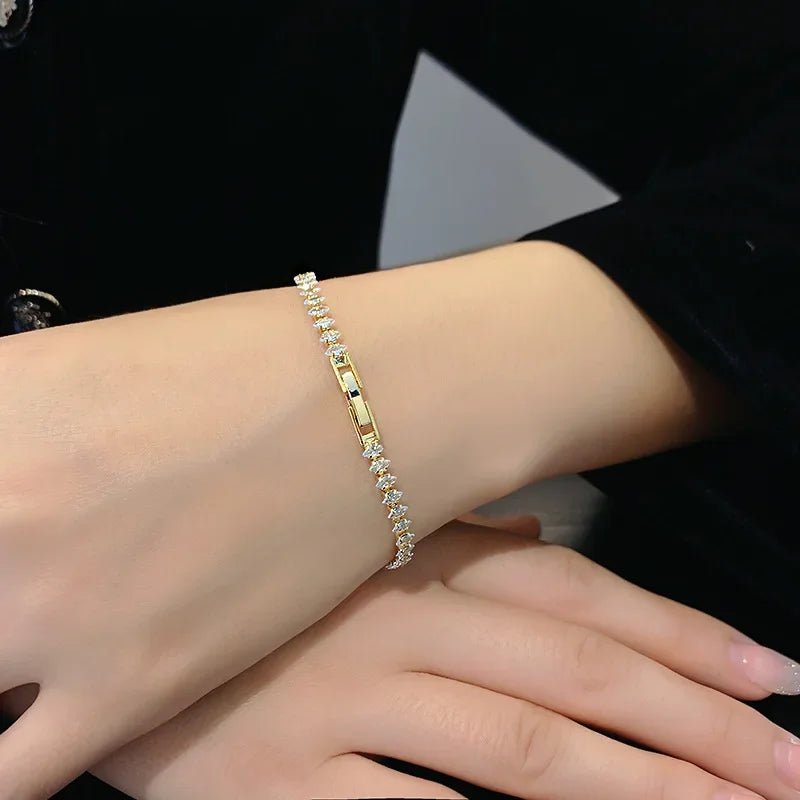 Bracelet impérial cristal type tennis