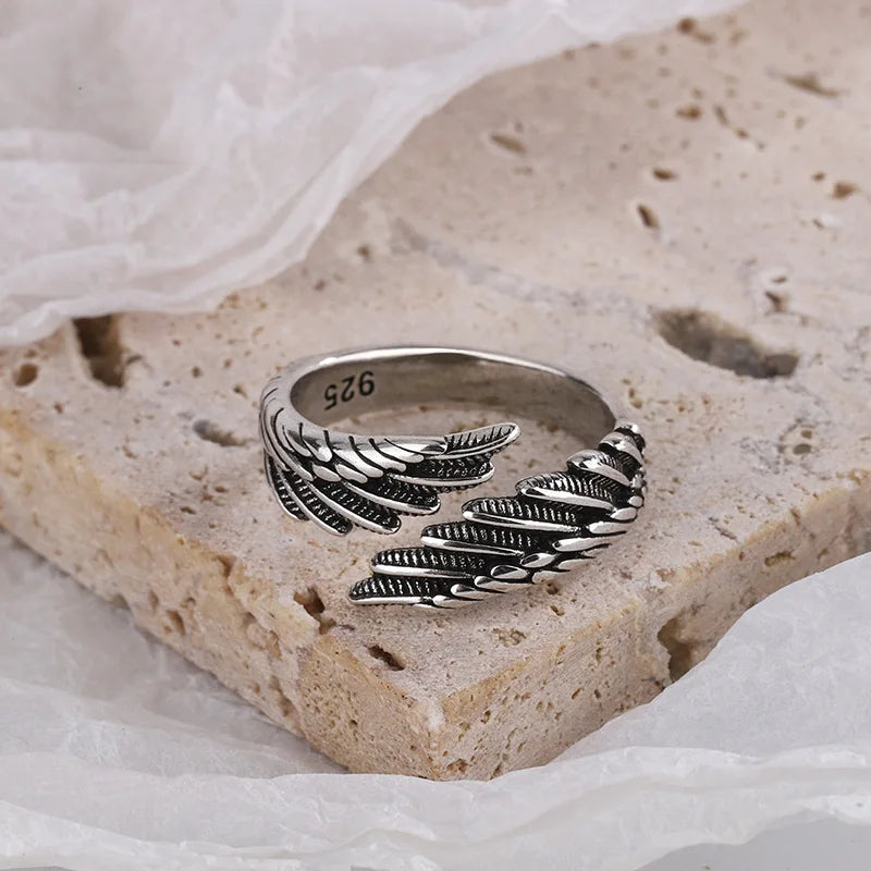 Bague ailes d'ange argent 925