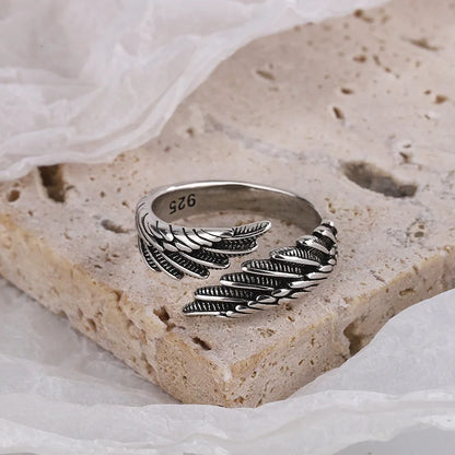 Bague ailes d'ange argent 925