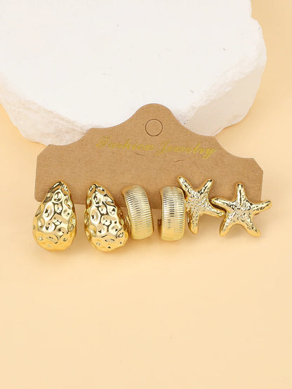 Ensemble de boucles d'oreilles brise marine