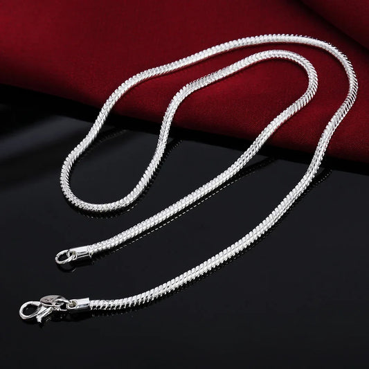 Chaîne serpentine argent 925