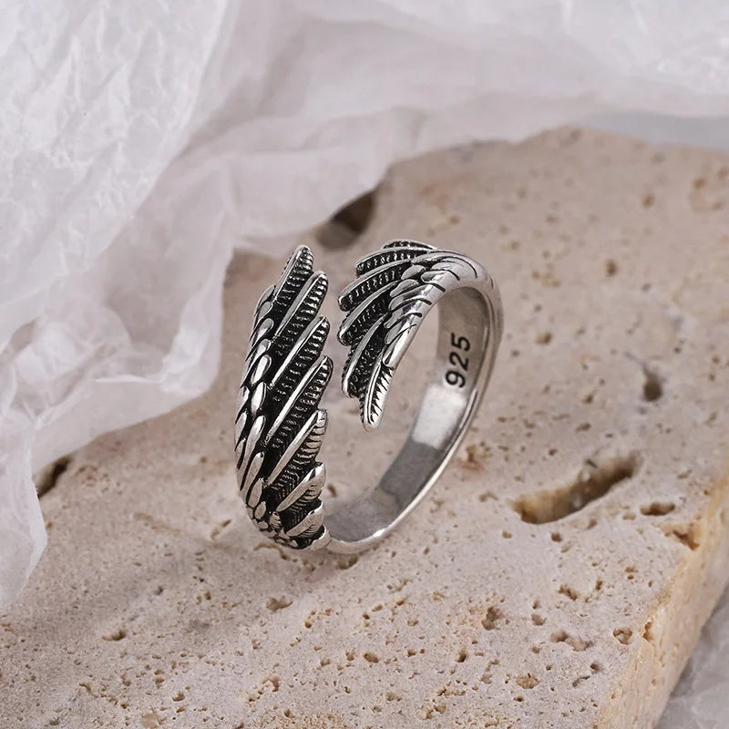 Bague ailes d'ange argent 925