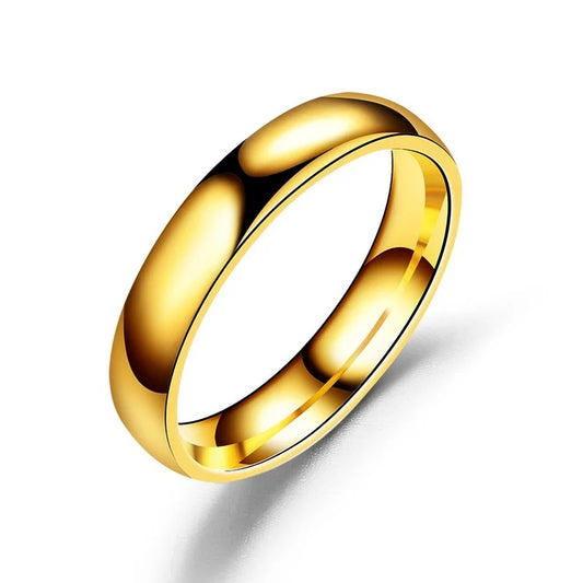 Bague élégante de mariage dorée