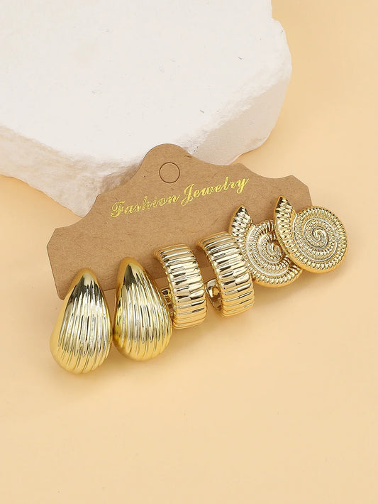 Ensemble de boucles d'oreilles brise marine