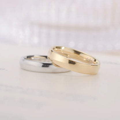 Bague classique de couple en or