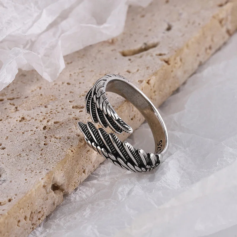 Bague ailes d'ange argent 925