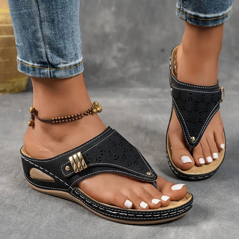 Paula – Sandales vintage avec design artisanal ethnique pour femme