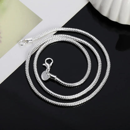 Chaîne serpentine argent 925