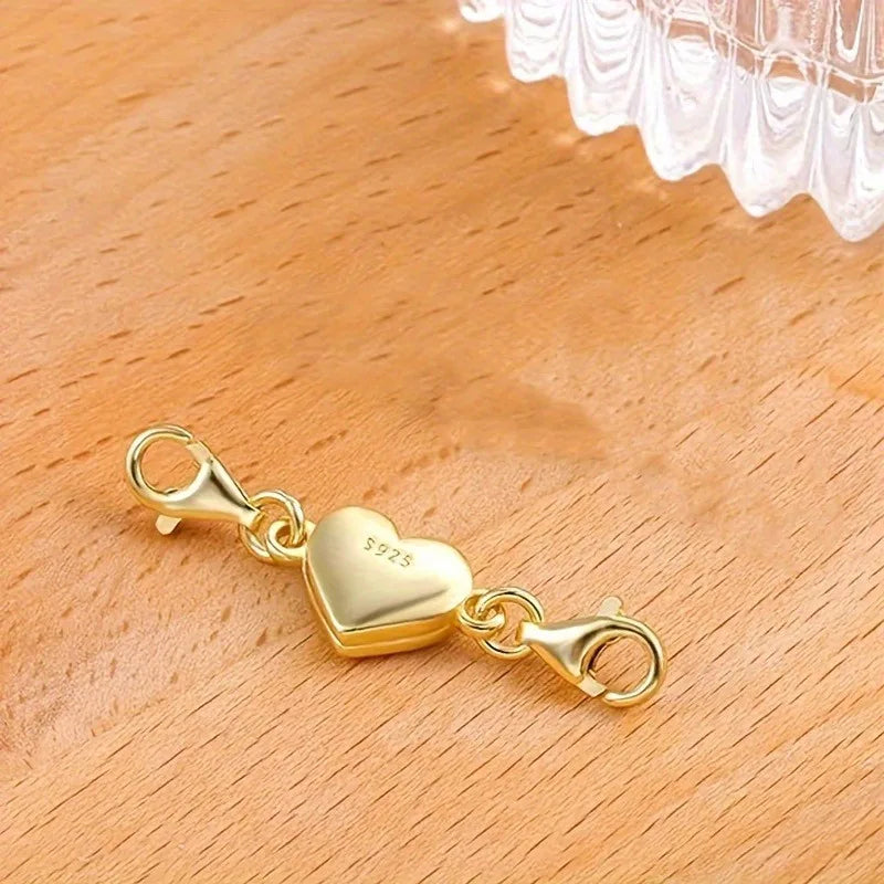 Broche magnétique cœur argent 925