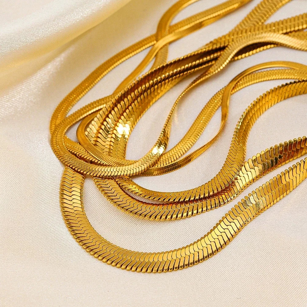 Ensemble de colliers multicouches épi doré