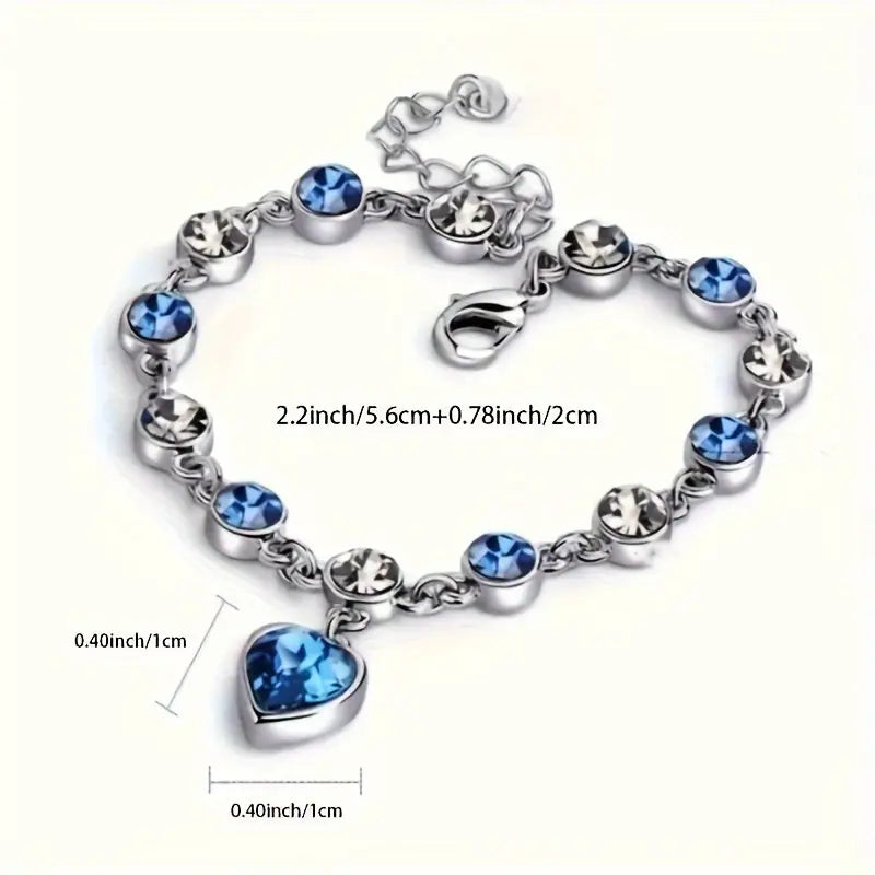 Bracelet Ocean Heart Glow | Or Blanc