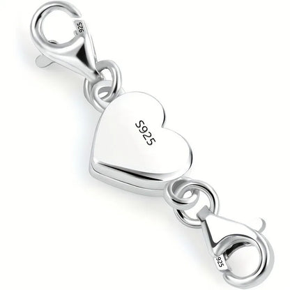 Broche magnétique cœur argent 925