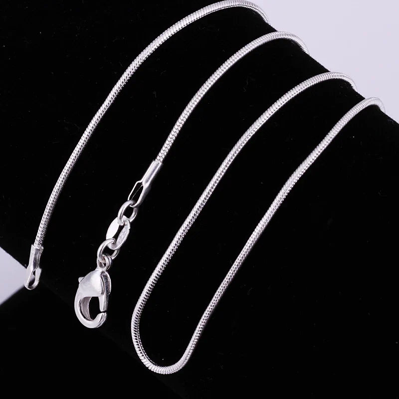 Chaîne serpentine argent 925
