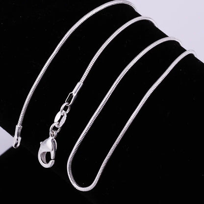 Chaîne serpentine argent 925