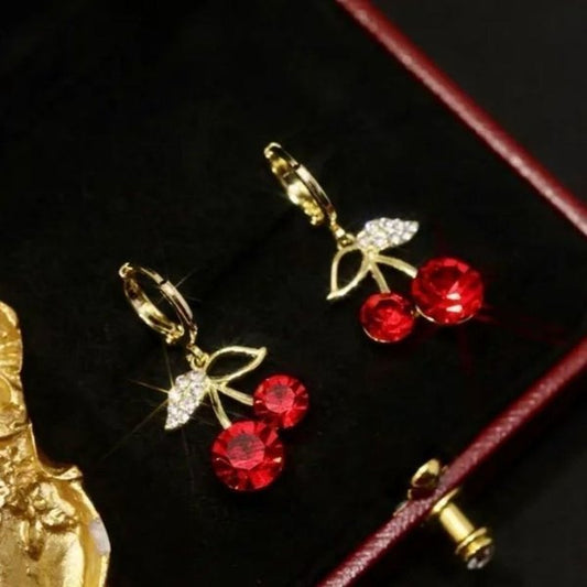 Boucles d'oreilles Cerise Crimson