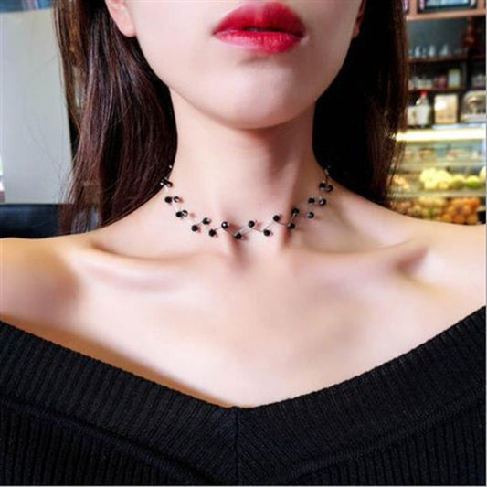 Collier vigne avec gemmes Talise Sombre
