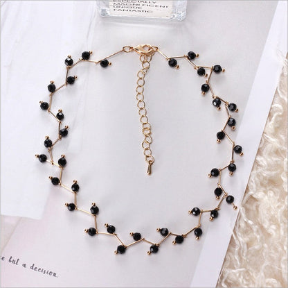 Collier vigne avec gemmes Talise Sombre