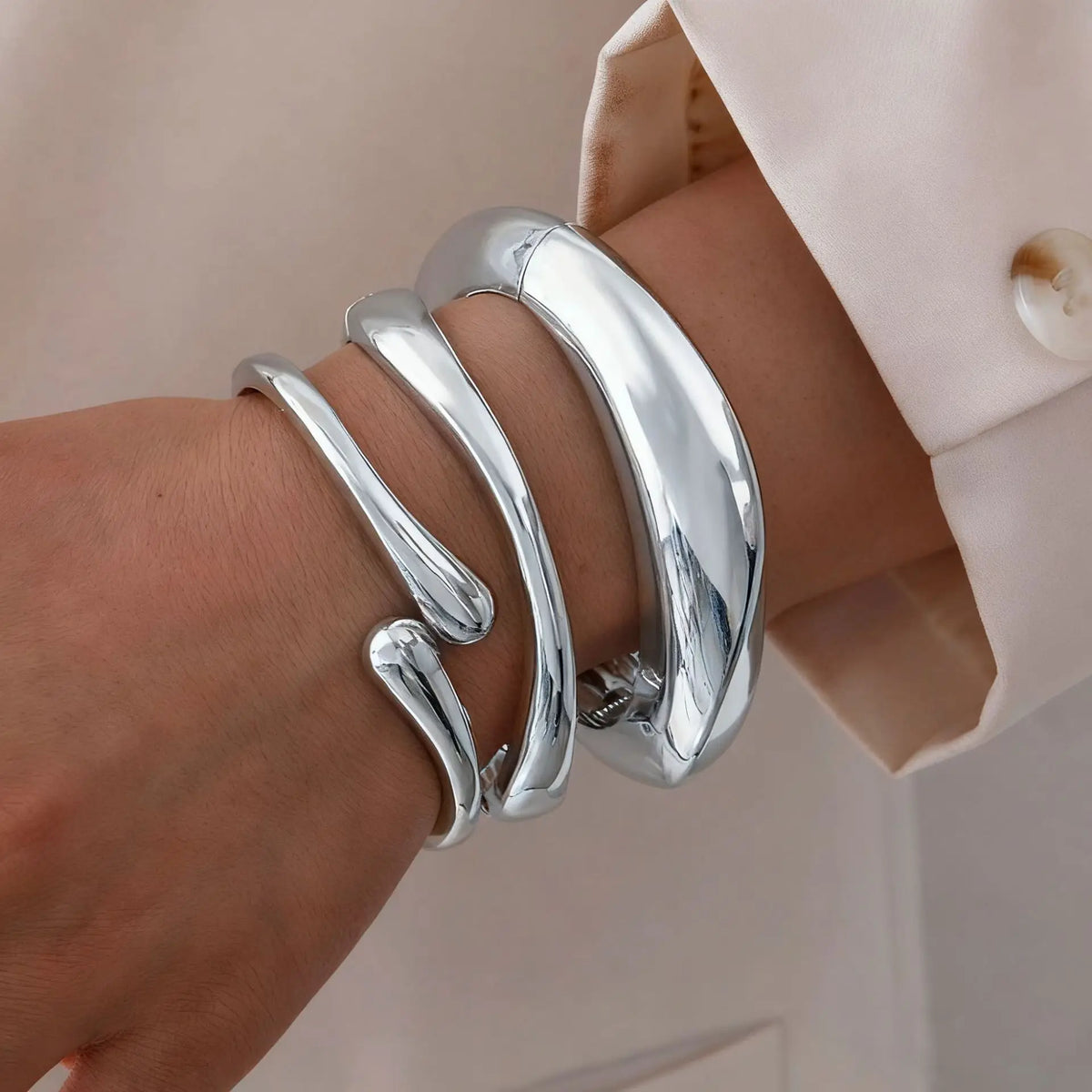 Bracelet bohème chic enveloppant triple