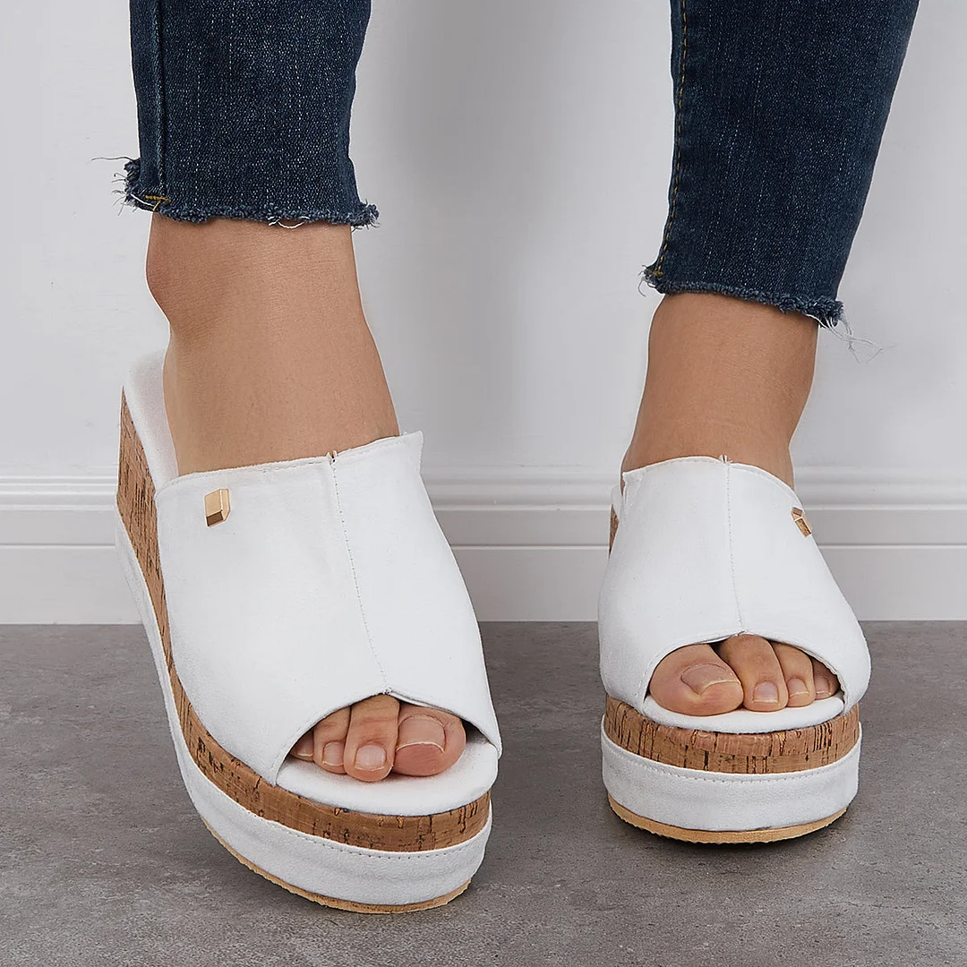 Shannon – Sandales sans laçage avec semelle en liège pour femme