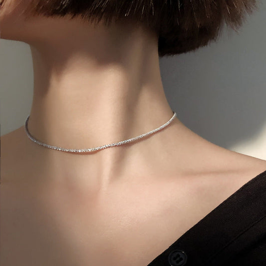 Collier clavicule sterling Cia