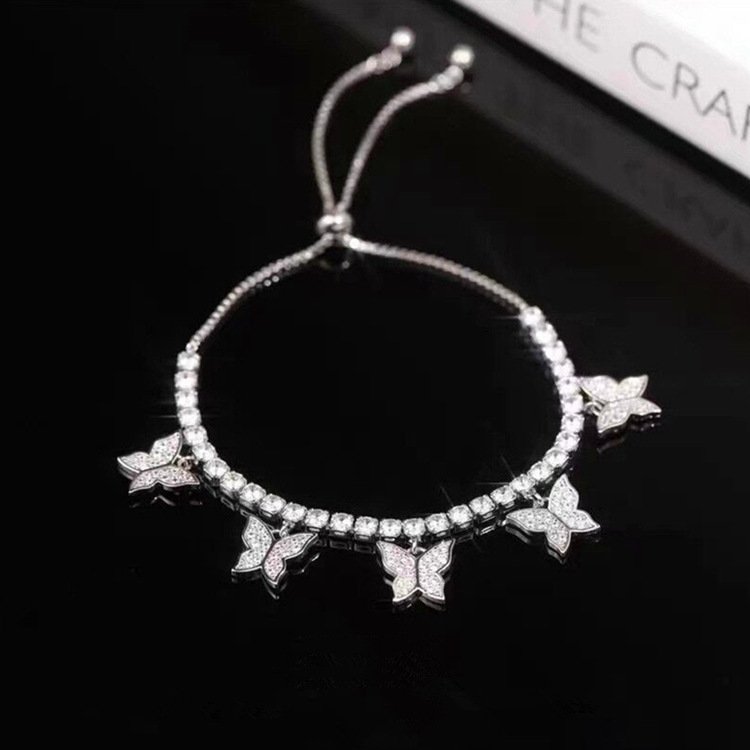 Bracelet tennis papillon Camelia