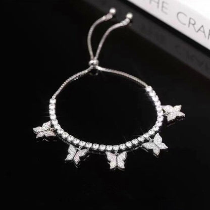 Bracelet tennis papillon Camelia