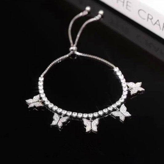 Bracelet tennis papillon Camelia