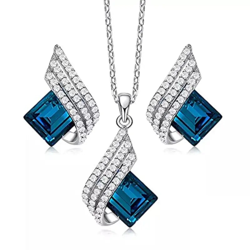 Parure de bijoux Brienne Solazure | Or Blanc