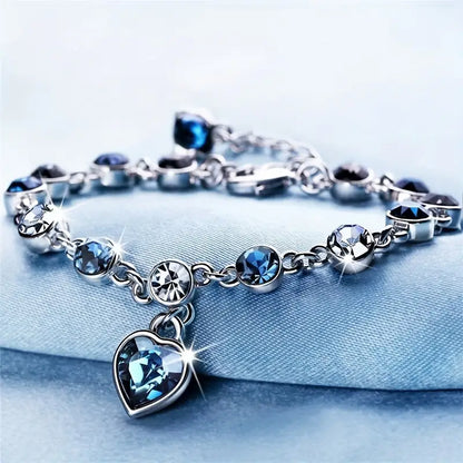 Bracelet Ocean Heart Glow | Or Blanc