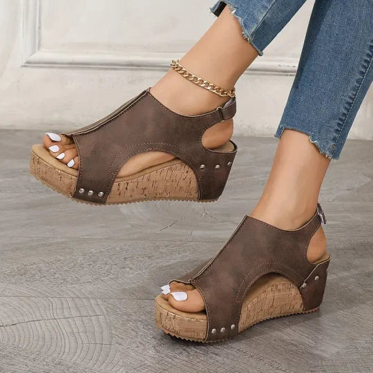Tina – Sandales à coin super confortables pour femme