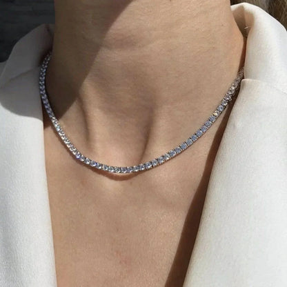 Collier chaîne tennis