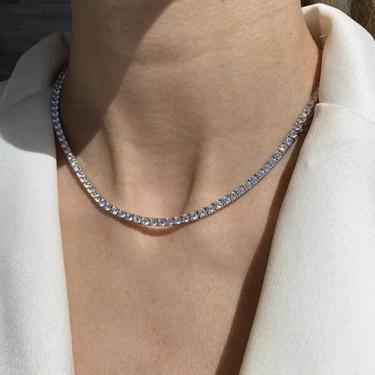 Collier chaîne tennis