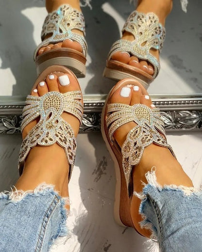Gianna – Sandales à plateforme avec clous modernes pour femme