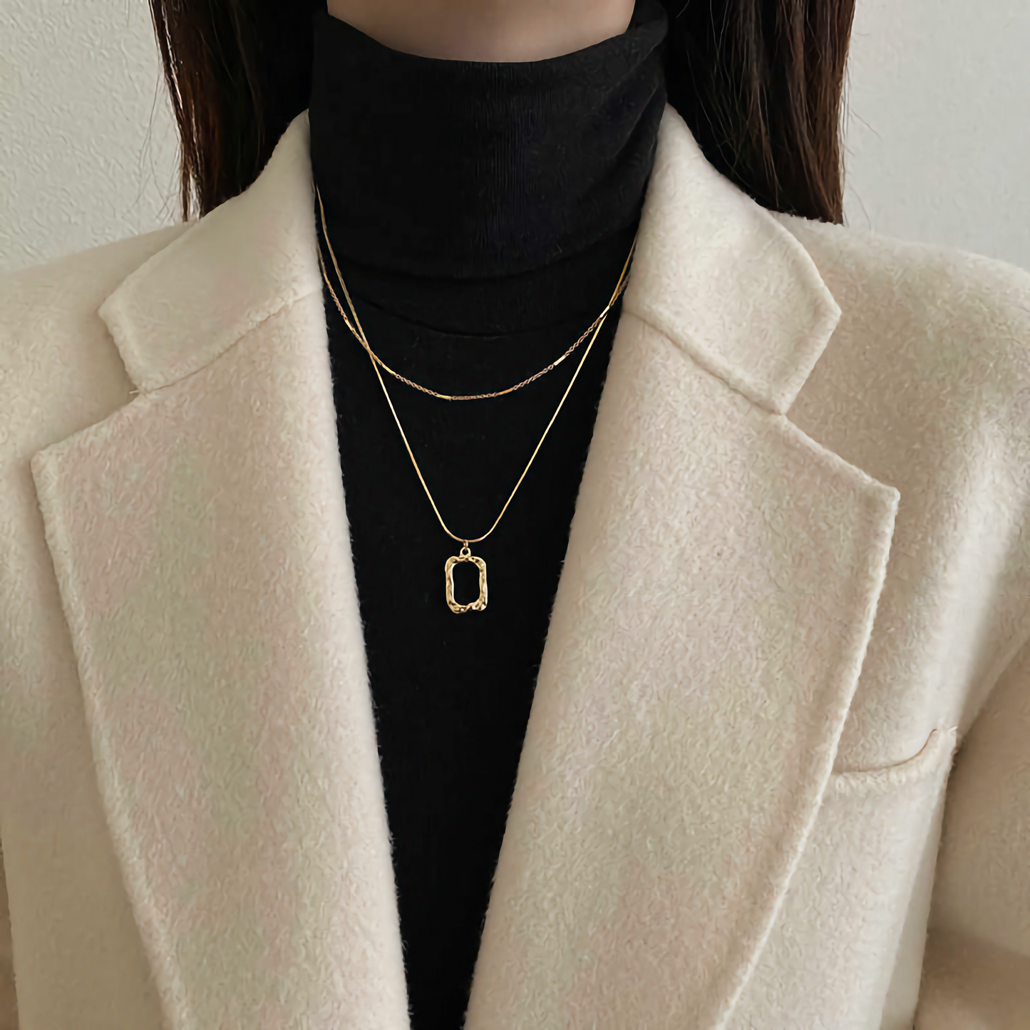 Pendentif Abigail chaînes superposées
