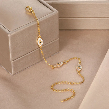 Bracelet Œil Maléfique avec diamants