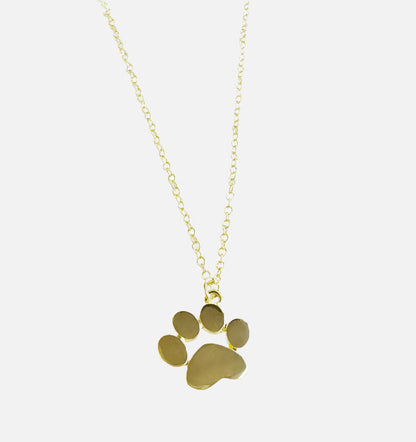Collier Placé Or avec Charme Patte