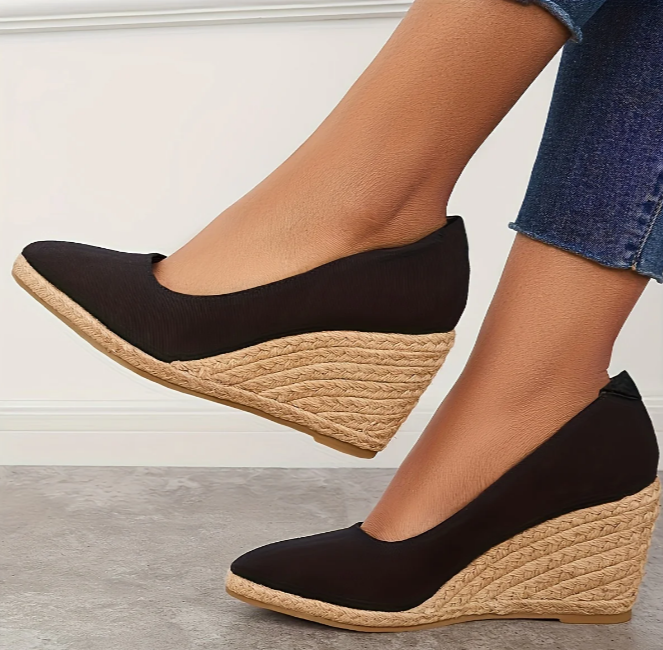Karla – Espadrilles à plateforme et coin pour femme moderne