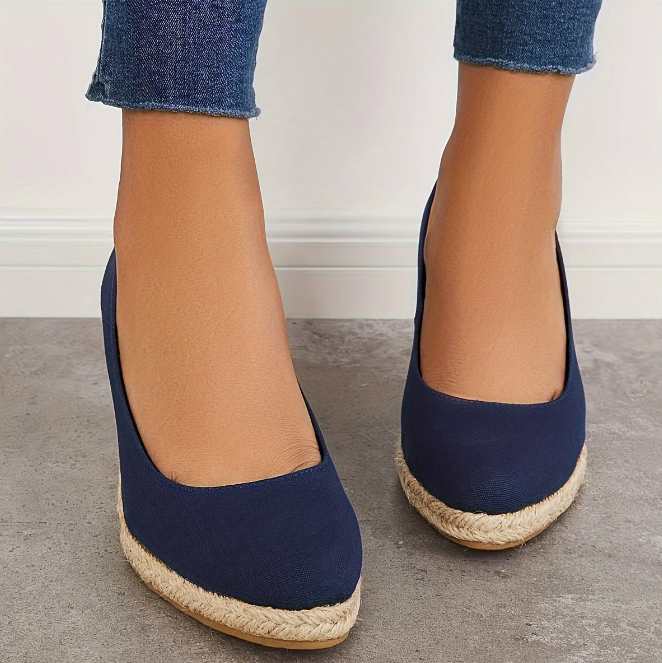 Karla – Espadrilles à plateforme et coin pour femme moderne