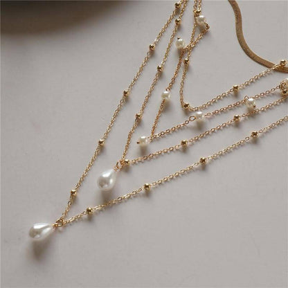 Collier de perles superposées Amelie