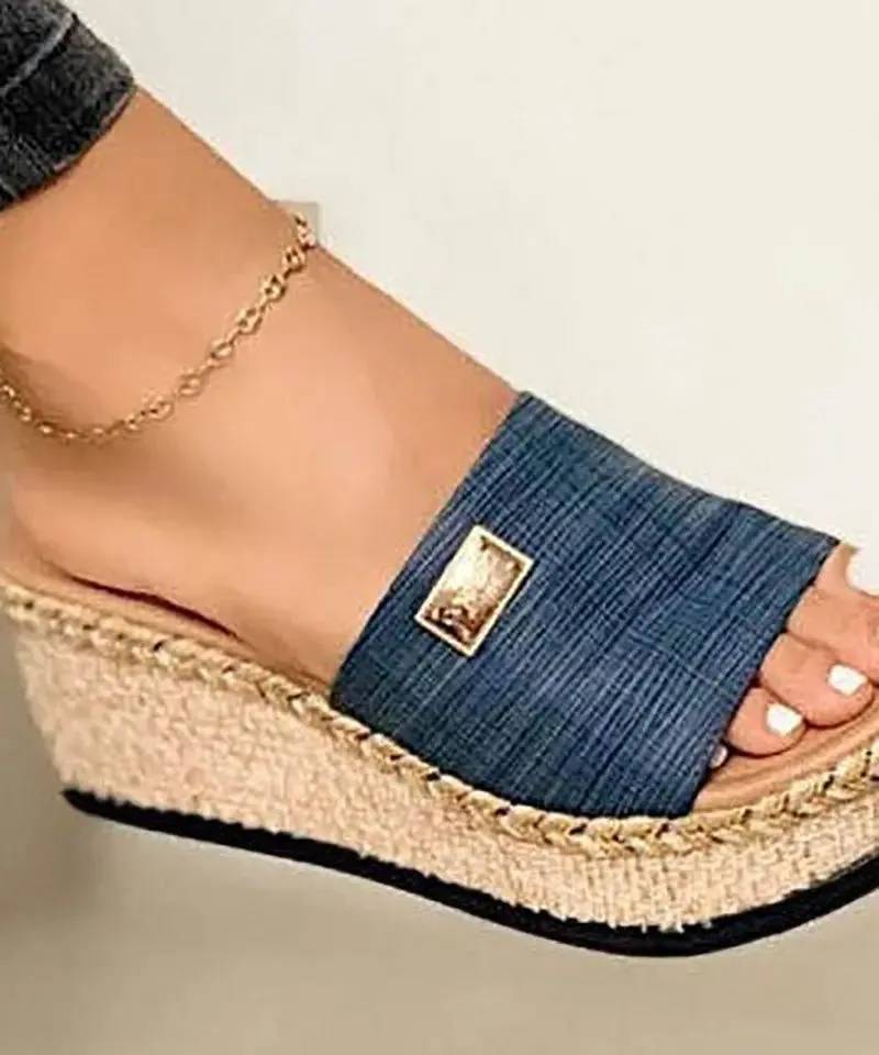 Olivia – Sandales à coin et bout ouvert pour femme