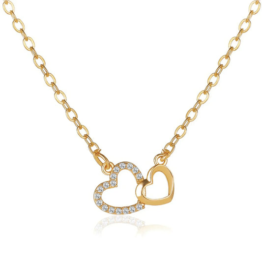 Collier double cœur Cynthia